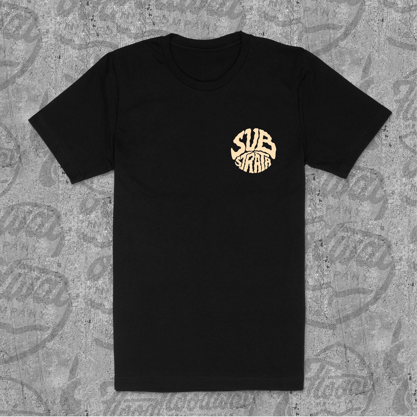 BUILD TRAILS tee - black/champagne